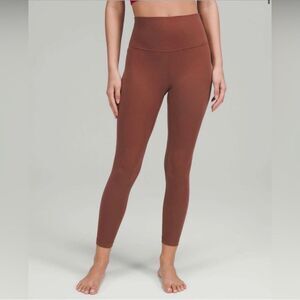 LULULEMON Smokey Red Lunar New Year Align 7/8 Tight 14